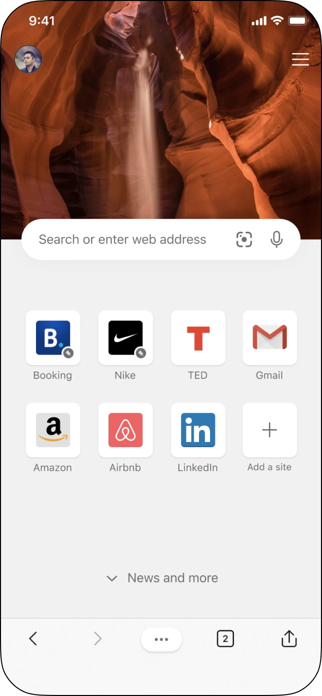 Visual search inside Microsoft Edge.