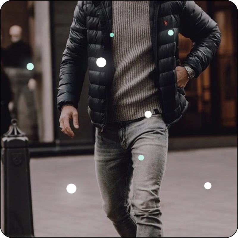 A street scene dotted with points the camera is watching.
