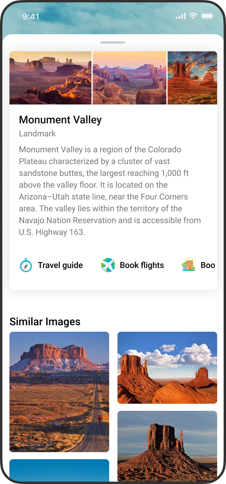 Further reading and related places for the landmark.