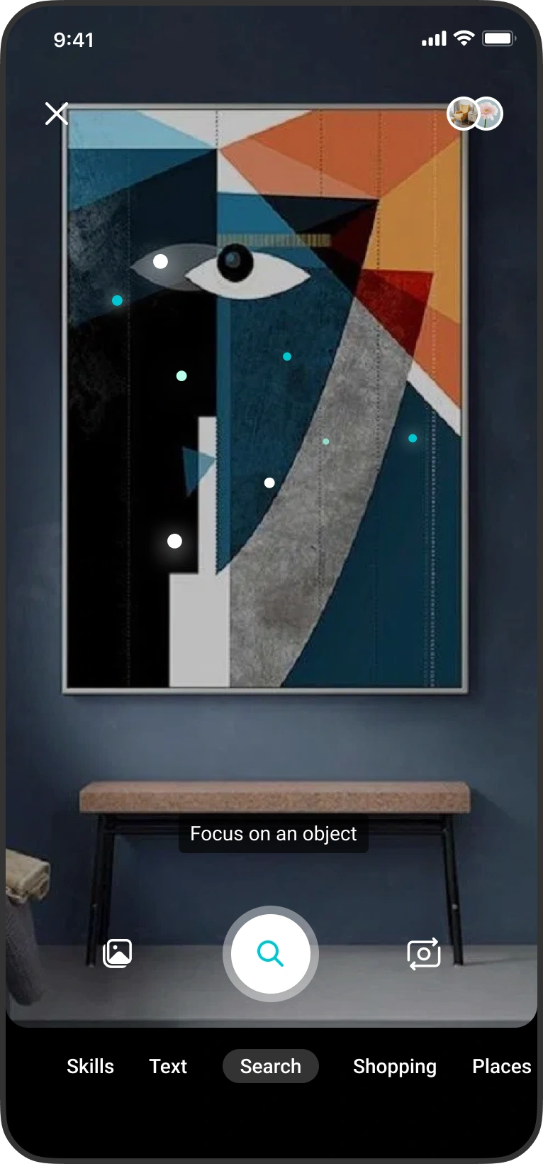 The painting named alongside its artist.