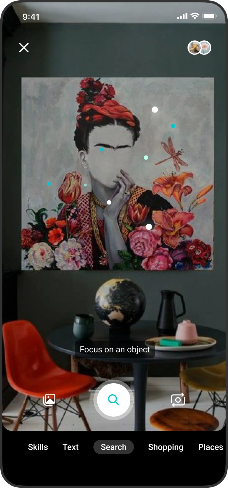 Related works and context for the painting.