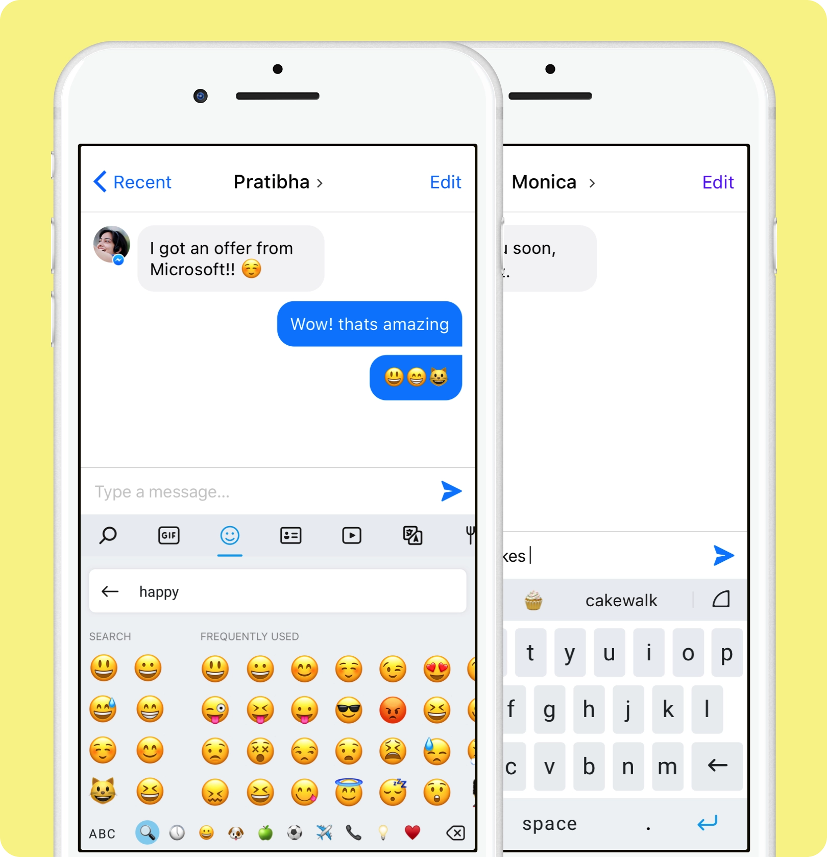Searching emoji by keyword