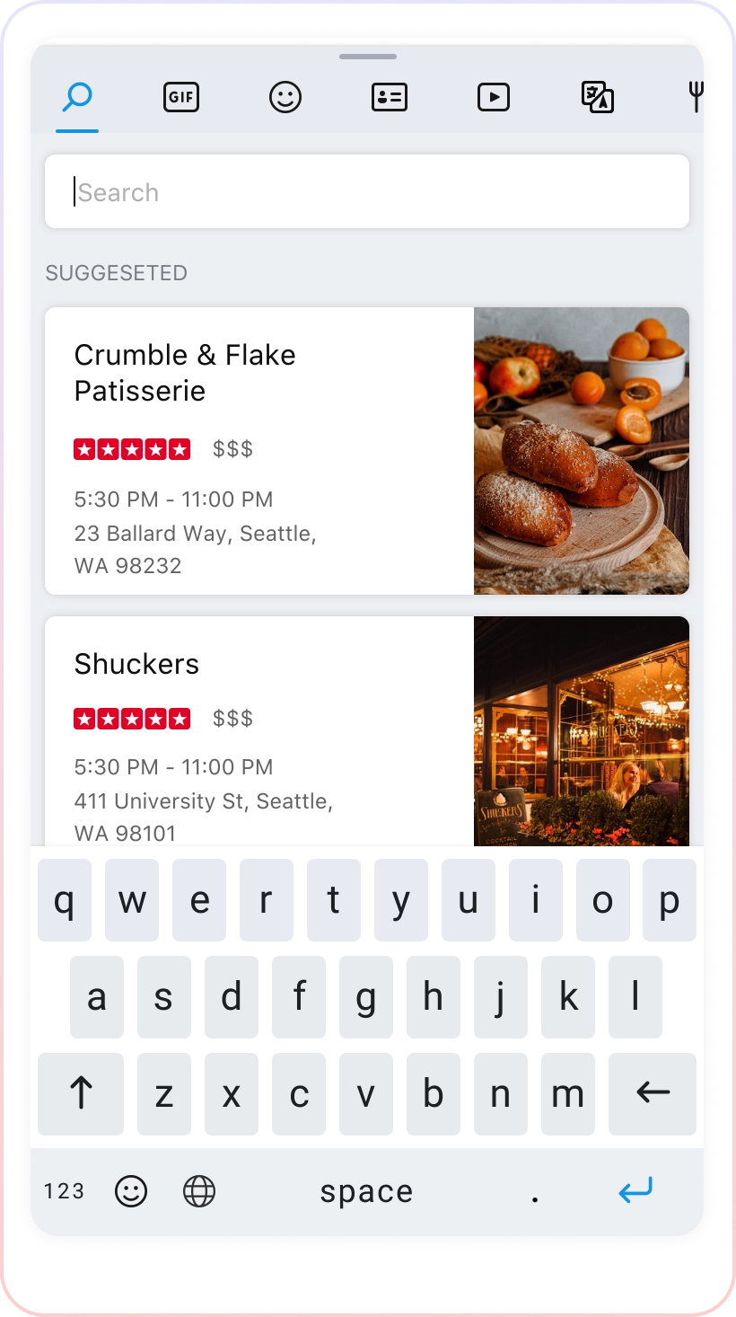 Fullscreen interaction model