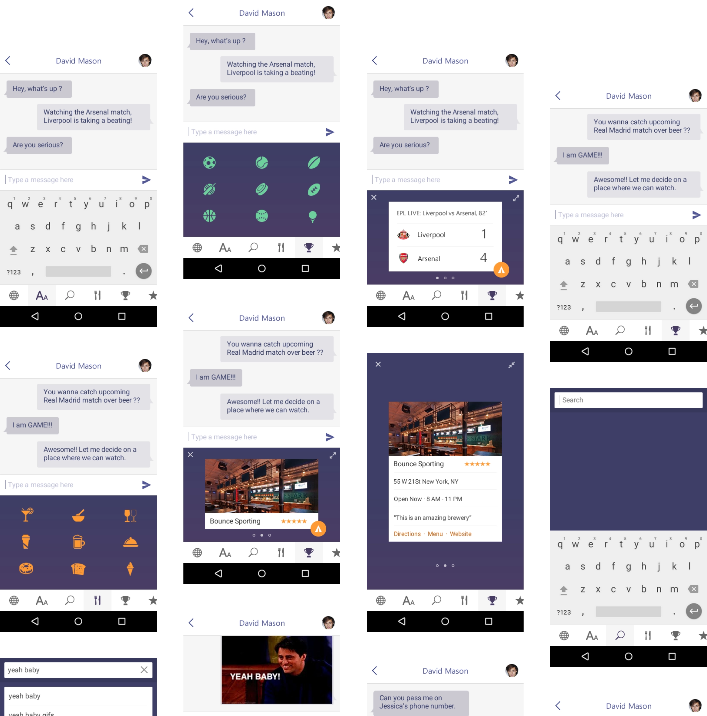 Early keyboard search explorations