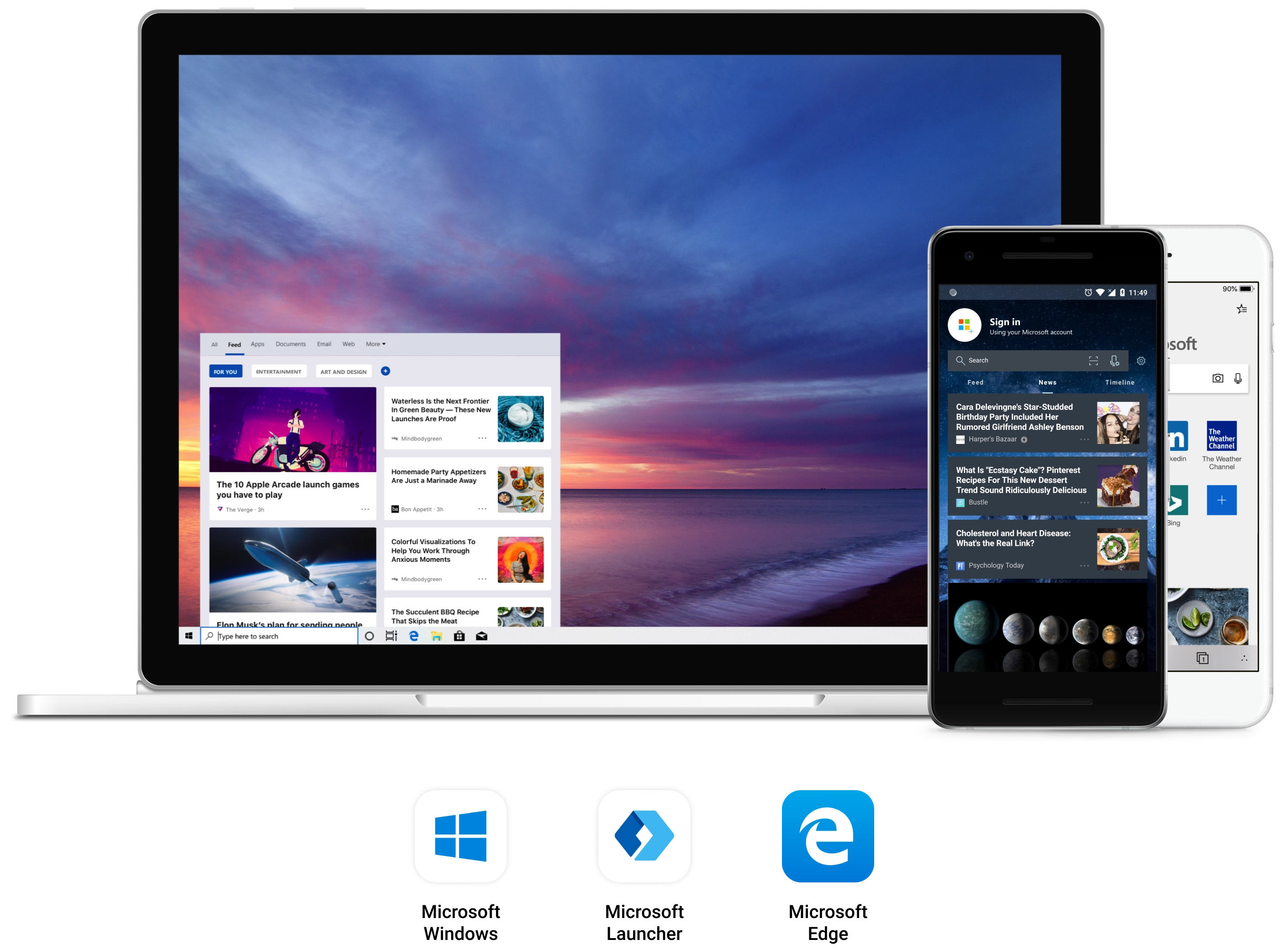 The feed across Microsoft products