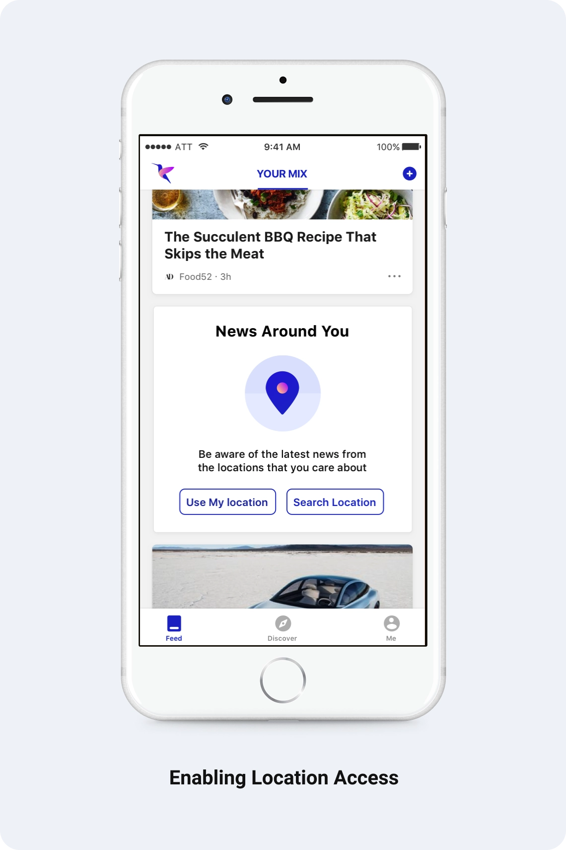 Location permission upsell