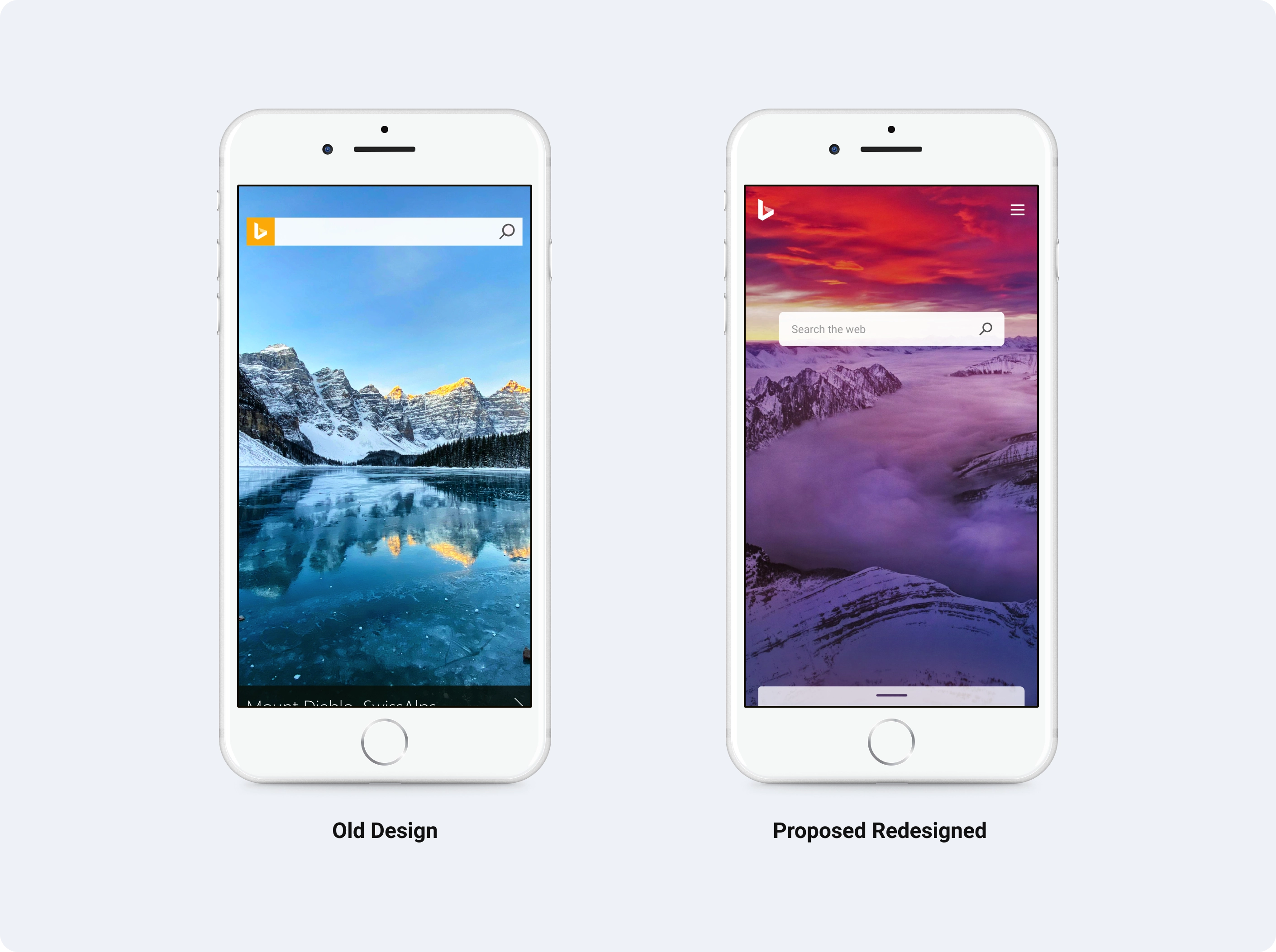 Homepage variations and states