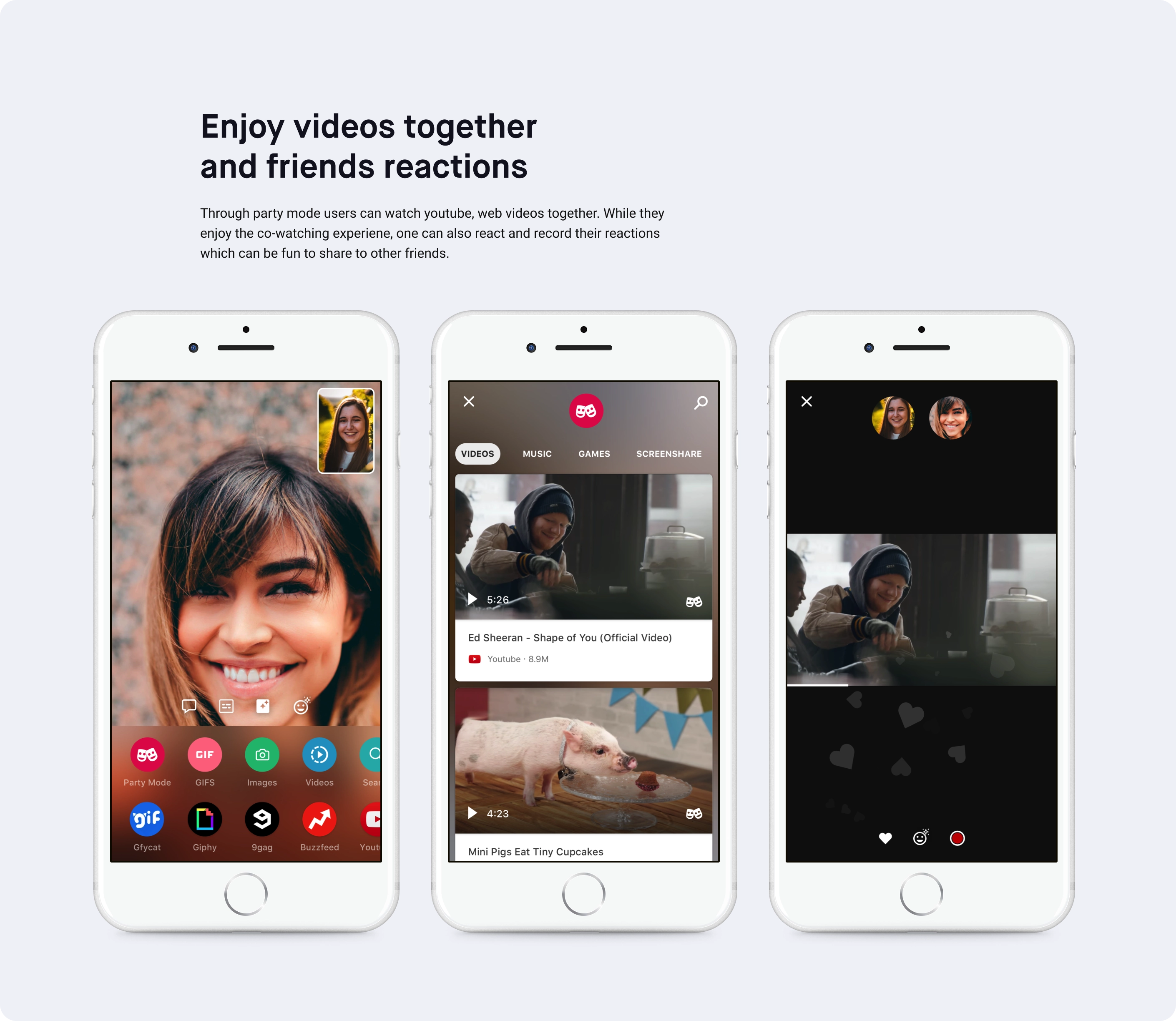 Watching together during a call