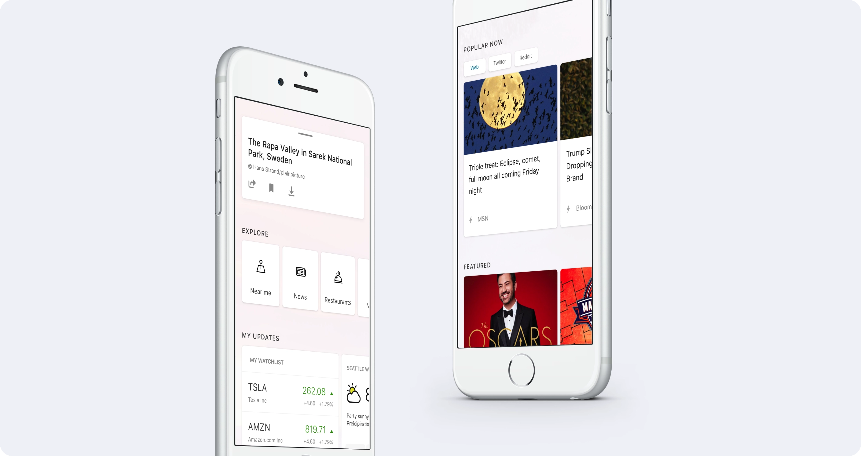 Discover feed concept