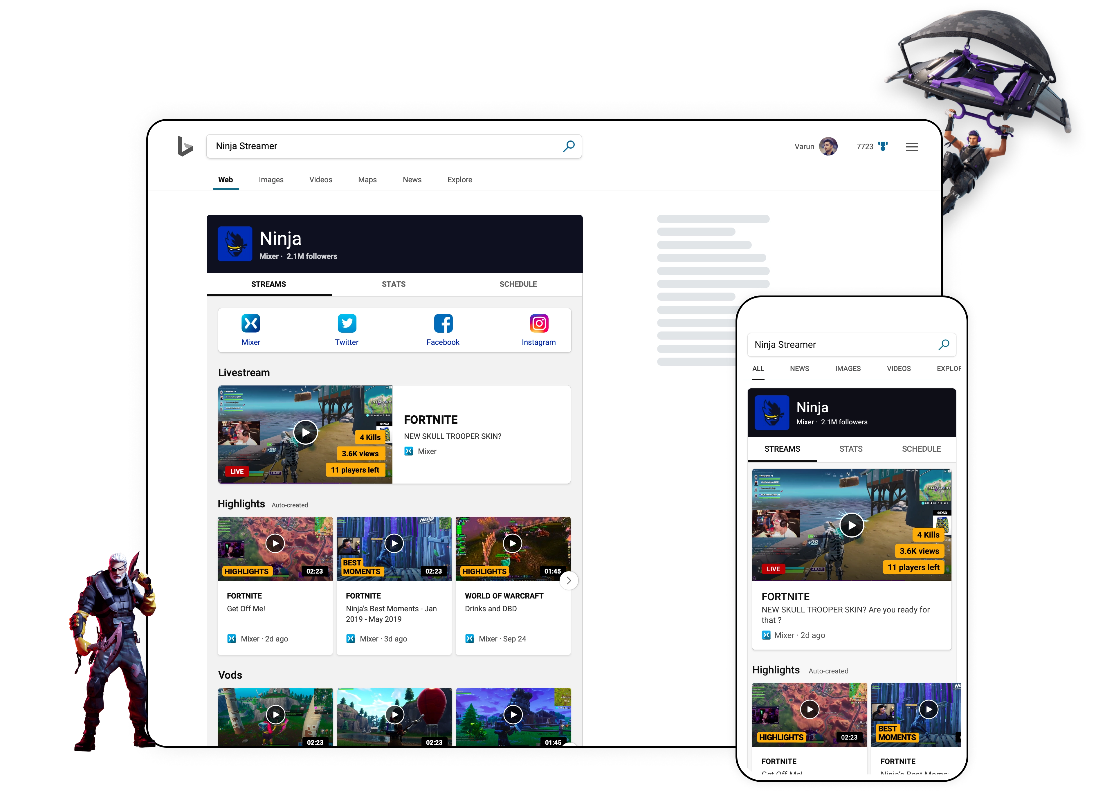 Ninja streamer profile