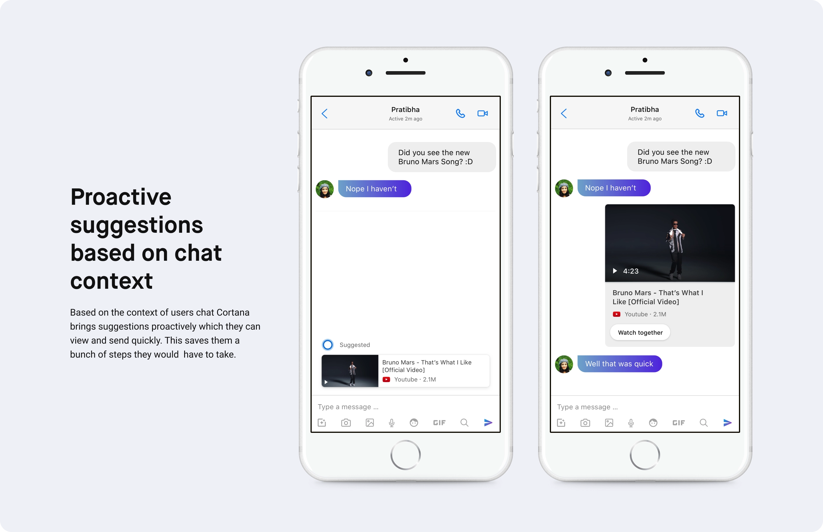 Proactive sharing suggestions