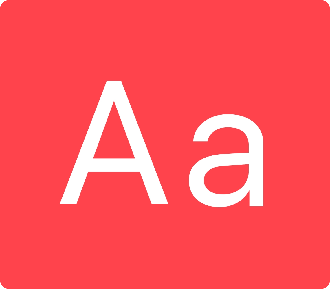 Typography scale